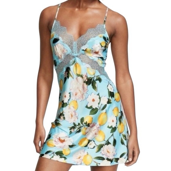 Victoria's Secret Other - VICTORIA’S SECRET Lemon Blossom Lacy Slip Dress